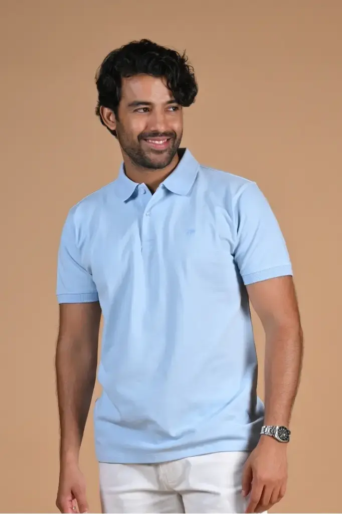 Breezy Blue Polo Tshirt