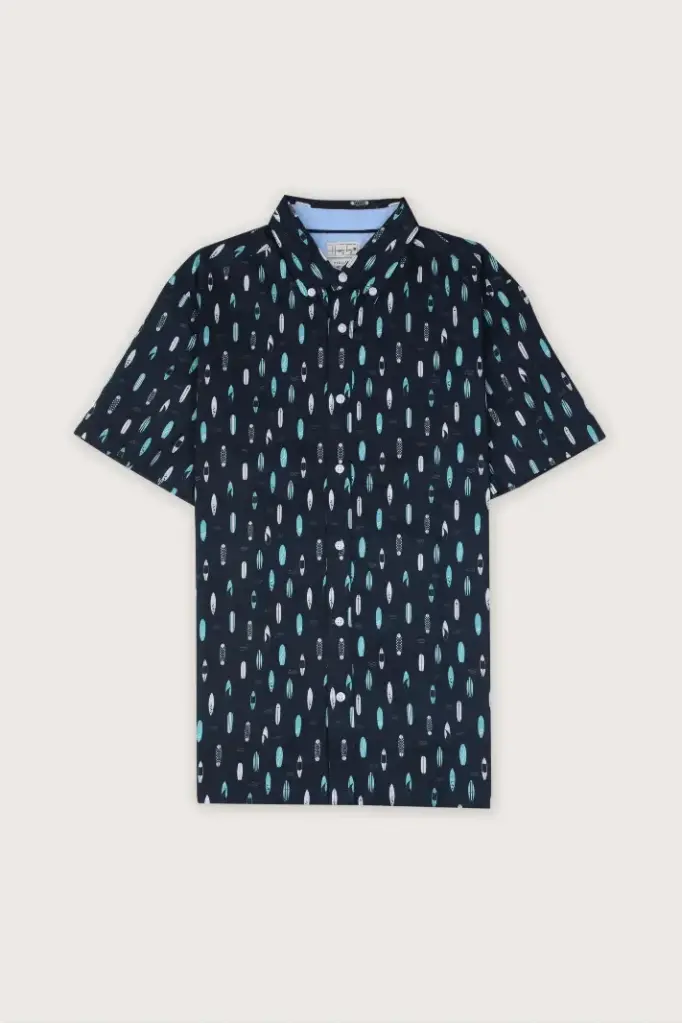 Island Dreams Blue Resort Shirt