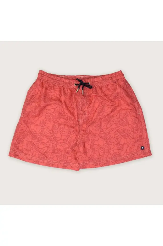 Leafy Elegance Swim Shorts