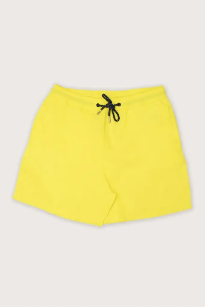 Plain Elastic Swim Shorts
