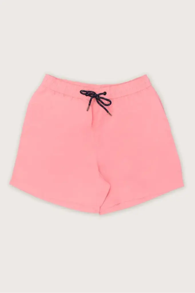 Plain Elastic Swim Shorts