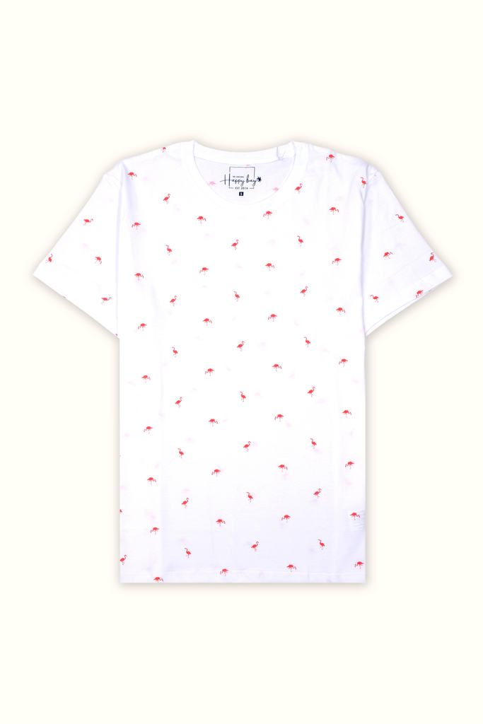 White flamingoes T-shirt