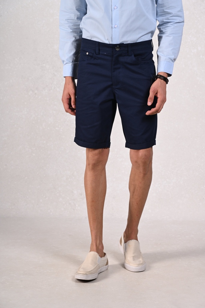 Blue Jean Bliss
Casual Cool Comfort Denim 5-Pocket Shorts- Navy Blue