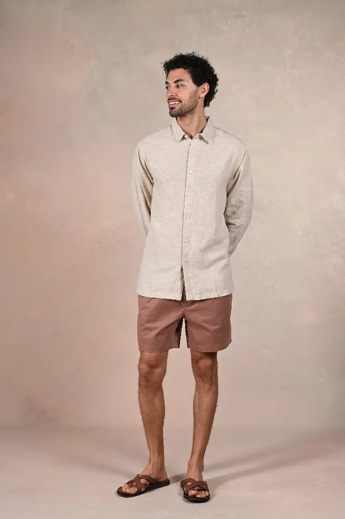 Chic n' Sleek Pure Shirt- Pale Khakhi