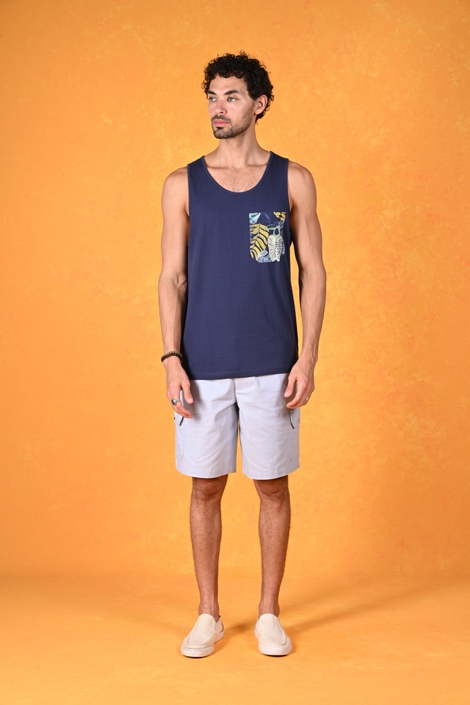 Chill Vibe Tribe
Tropical Wanderlust Tank Tee- Pageant Blue