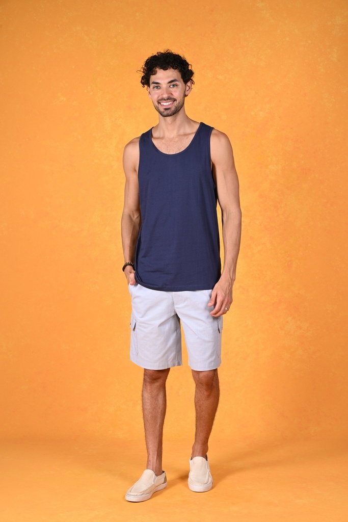 Effortless Cool Tank Tee- Pageant Blue