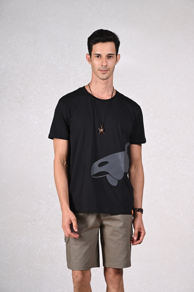 Fearless in the Waves Crew T-Shirt- Moonless Night