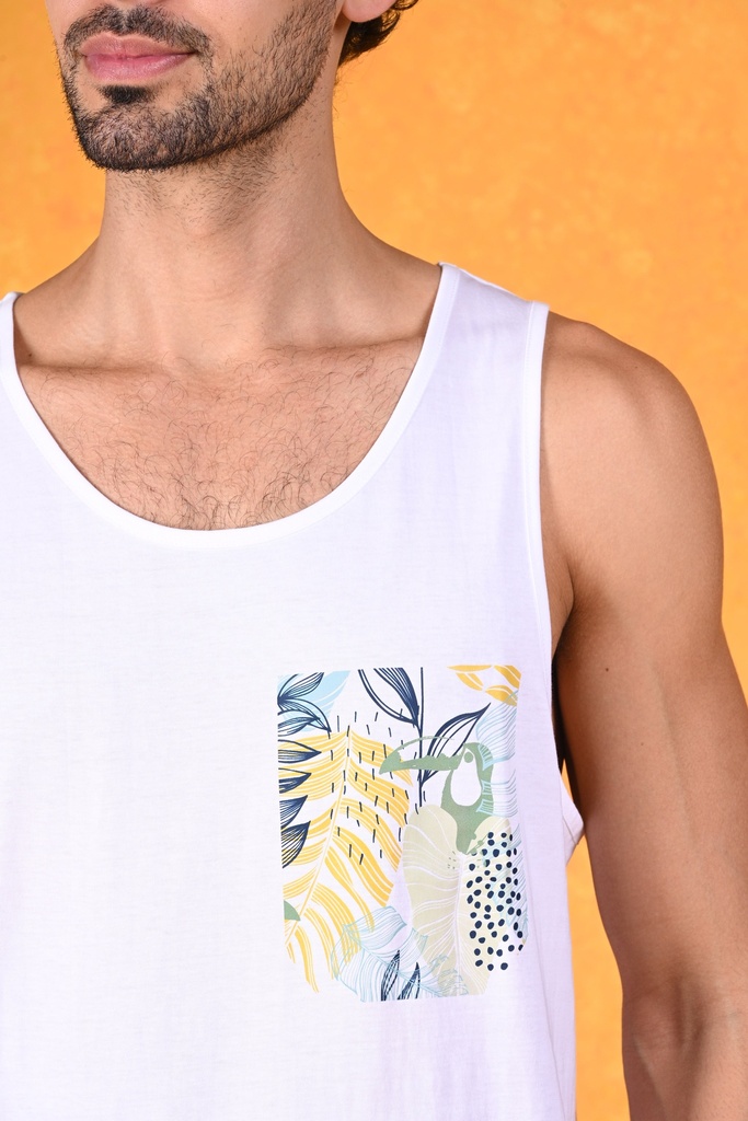 Feel the Ocean Breeze
Blissful Beach Escape Tank Tee- Bright White