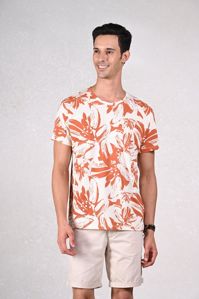 Flowers in the Breeze
Floral Fever Frenzy Crew T-Shirt- Marshmallow