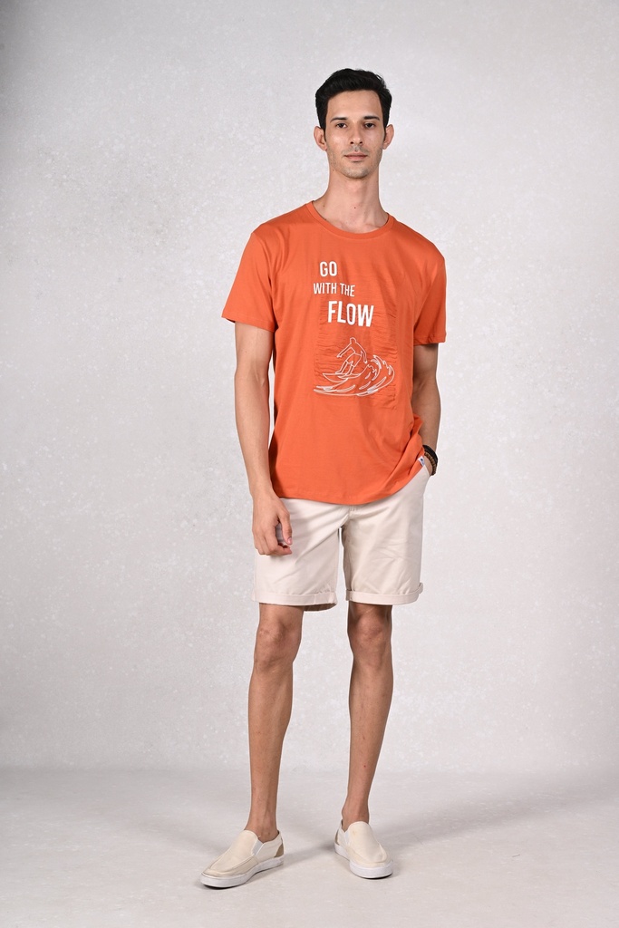 Flowing Waves, Happy Days
Catch the Surf Spirit Crew T-Shirt- Burnt Orange