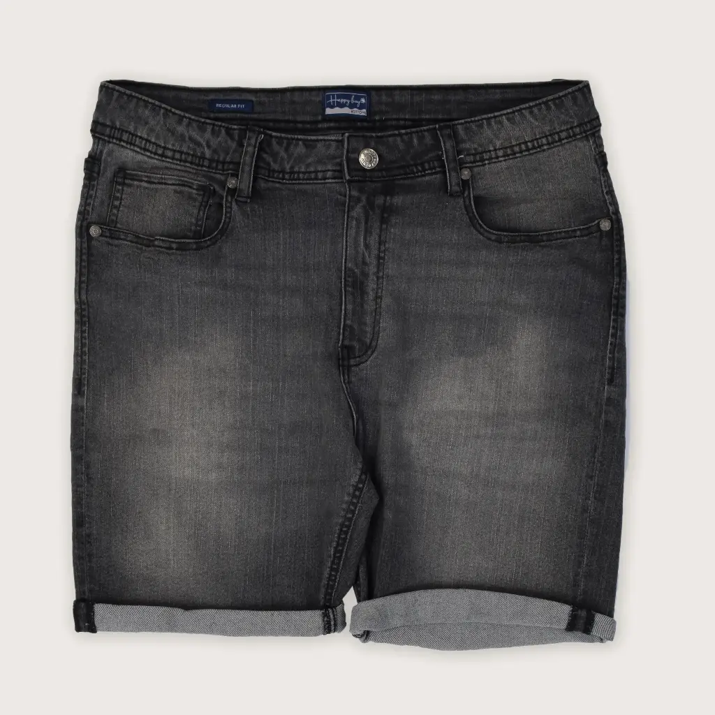 Happy Summers Denim Shorts- Denim Grey