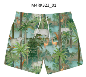 Jungle Joyride Swim Shorts- Surf Spray