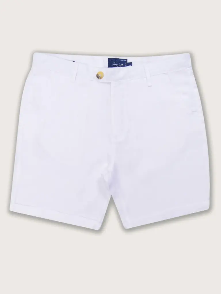 Minimalist Magic Pure Linen Short- Bright white