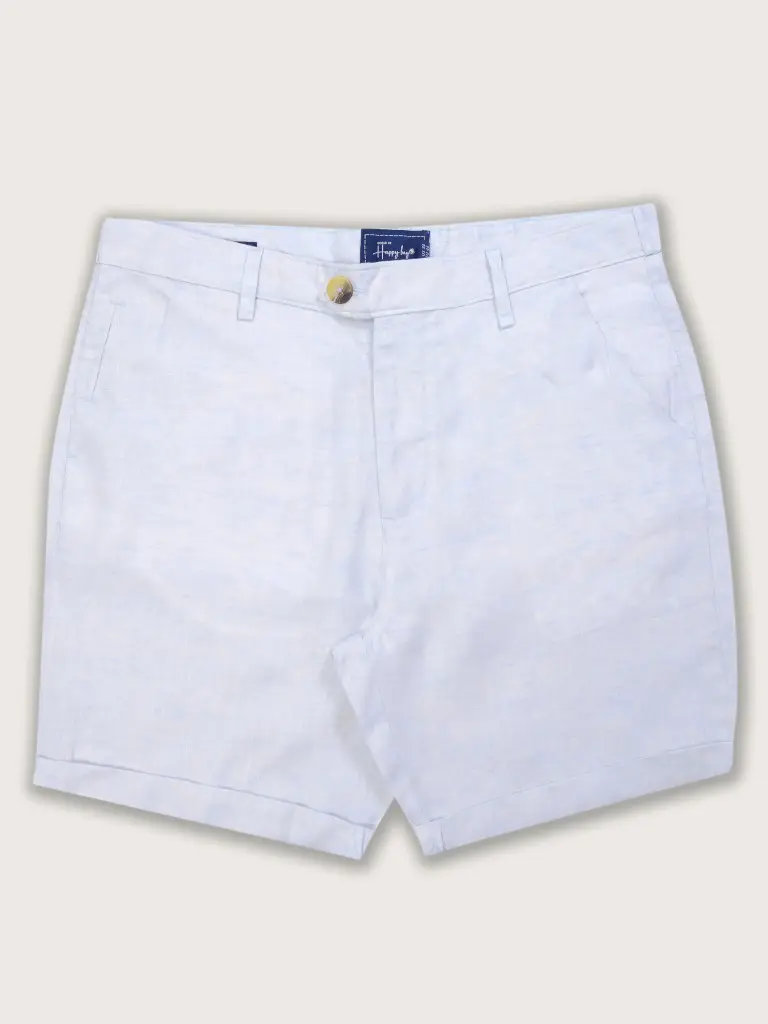 Minimalist Magic Pure Linen Short- Ice Melt