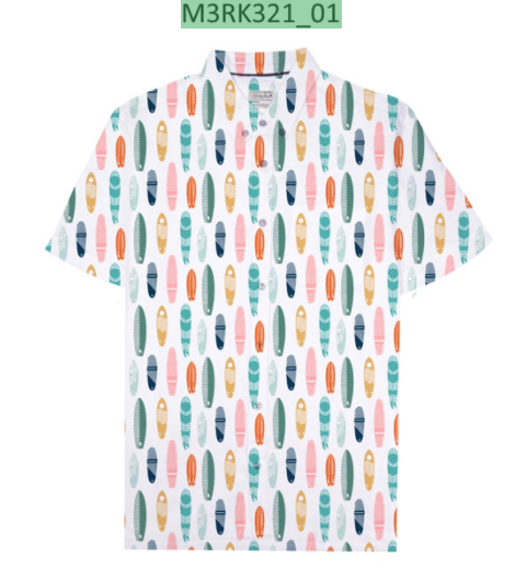Surfboard Splash Mood Shirt- Bright White