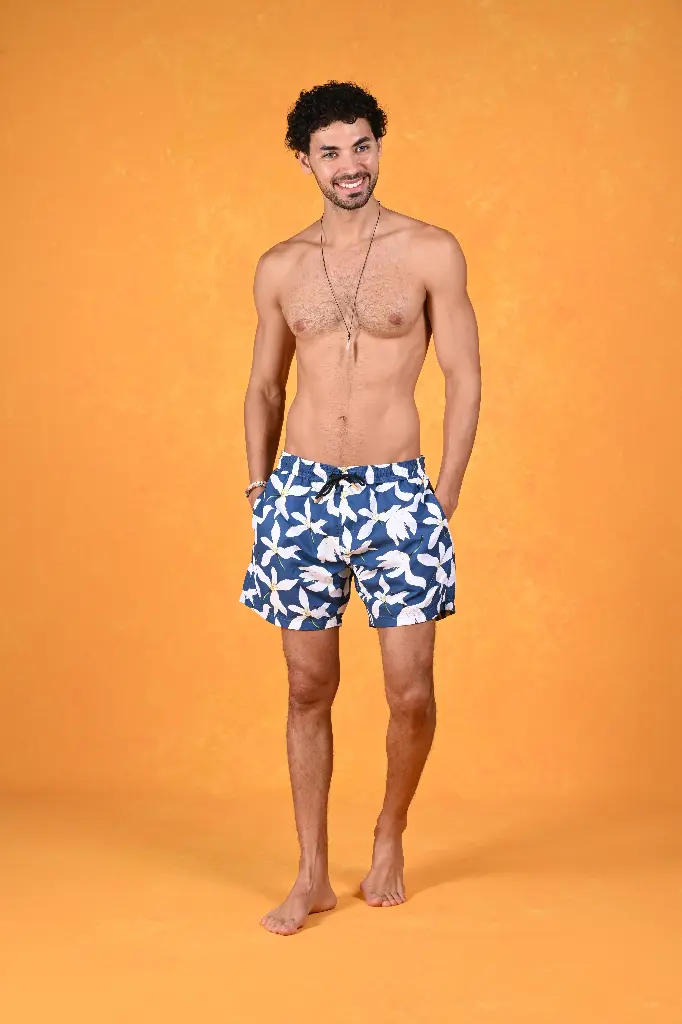 Tidal Blooms Swim Shorts- Ocean View