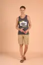 "Road to Adventure" Tank Tshirt- Iron Gate