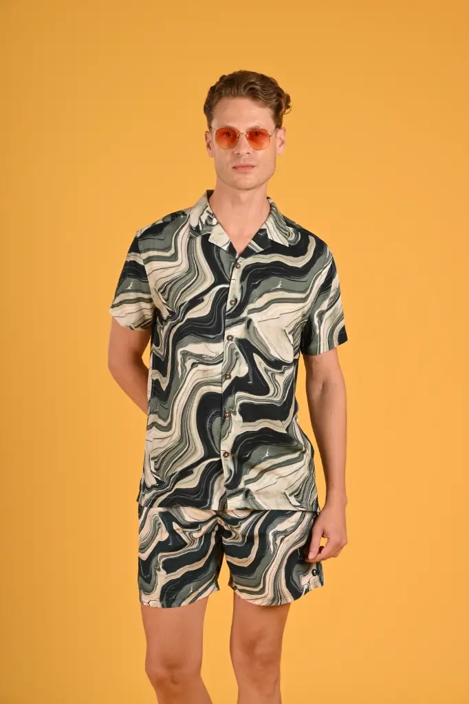 The Liquid Onyx Camp Shirt