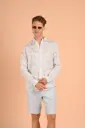 The Palm Breeze Long-Sleeve Linen Tropical Shirt