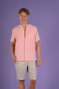 Breezy Basics Pure Linen Shirt-  Blushing Rose