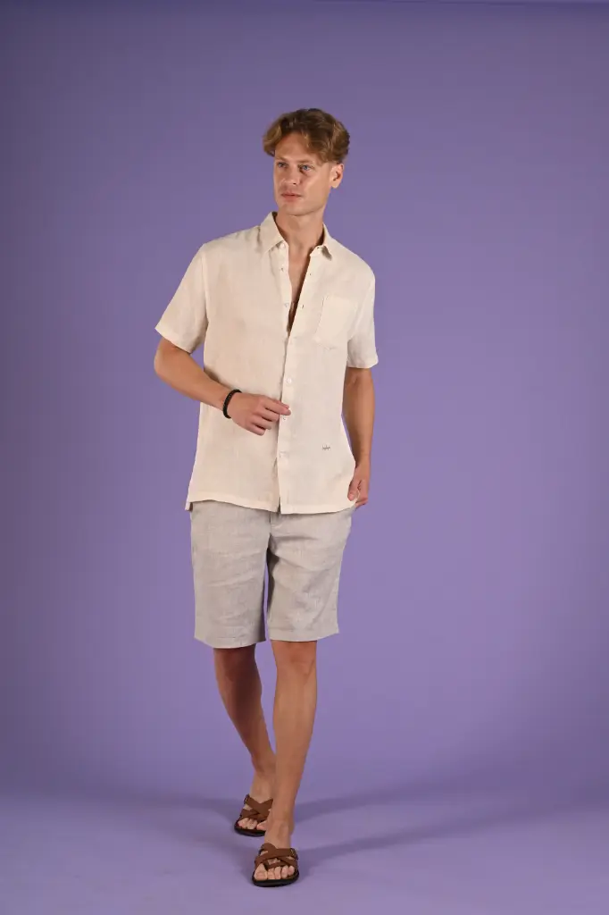 Timless Basics Pure Linen Shirt-  Birch