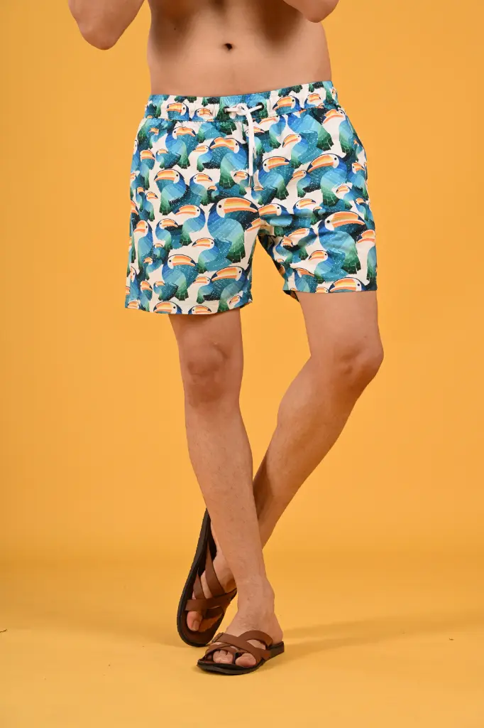 The Blue Toucan Swim Shorts