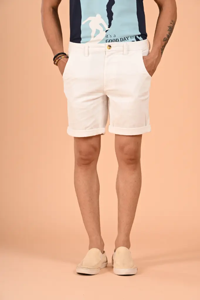 Forest Escape Basic Bermuda Shorts-  Snow White