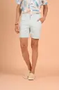 Forest Escape Basic Bermuda Shorts-  Ice Melt