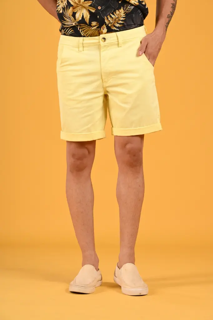Forest Escape Basic Bermuda Shorts-  Lemonade