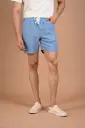 Seaside Sunday Breathable Linen Shorts-  Mountain Spring