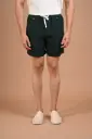 Seaside Sunday Breathable Linen Shorts-  Trekking Green