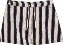 The Linear Textured Knitted Elastic Shorts