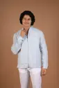 The Modern Nomad  Linen Utility Jacket- Ancient Water