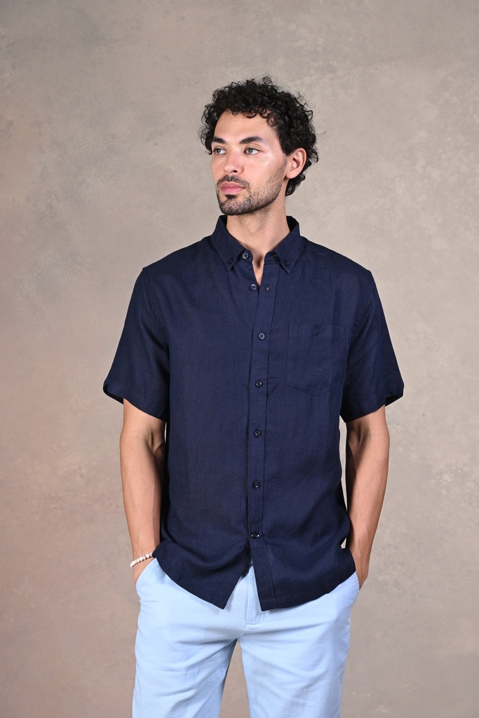 The Winters Tale Blue Linen Shirt