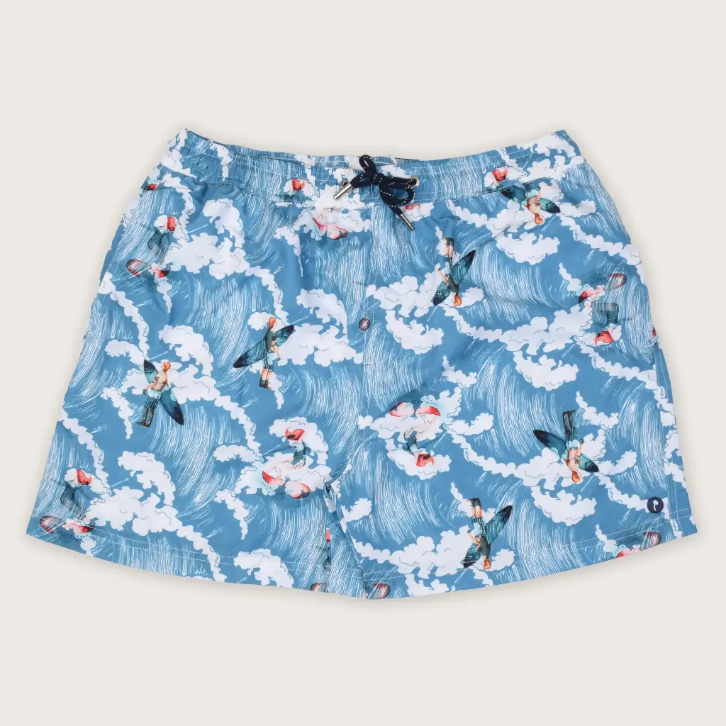 Blue Lagoon Escape Swim Shorts