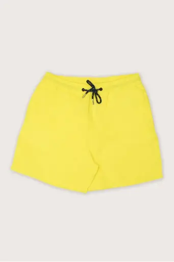 Plain Elastic Swim Shorts