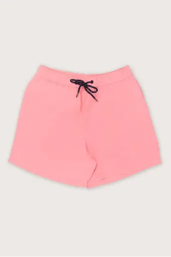 Plain Elastic Swim Shorts