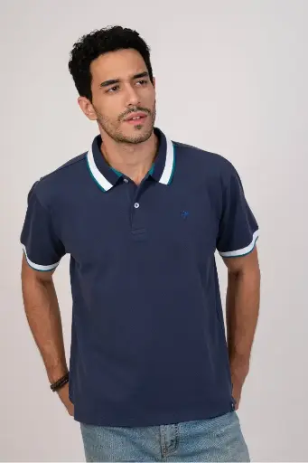 Relax In Classic Blue Polo Tshirt