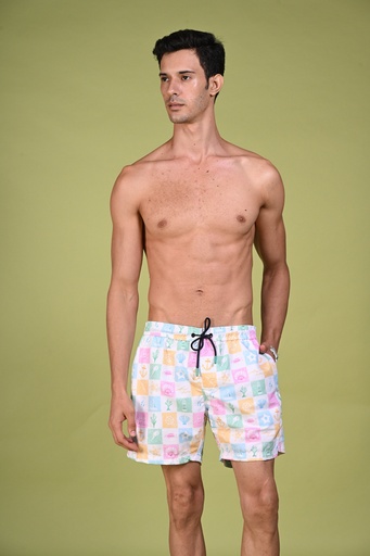 Coral Dreams Swim Shorts- Multicolour