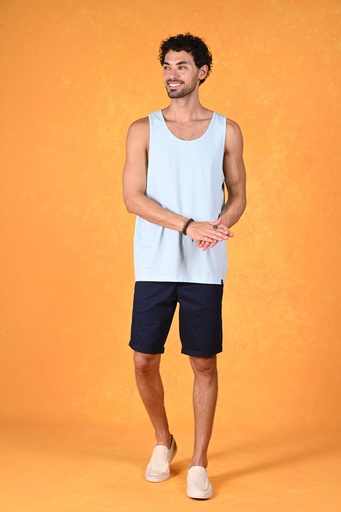 Effortless Cool Tank Tee- Delicate Blue