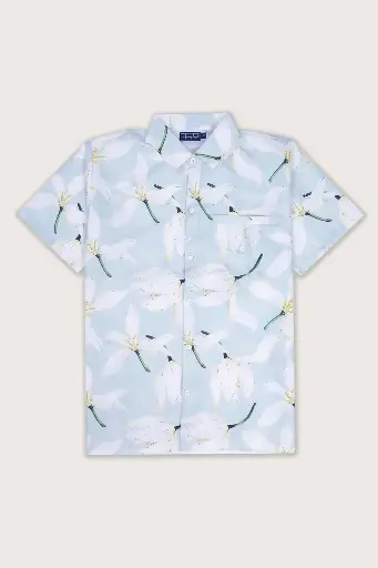 Flower Power Vibe
Floral Daydreams Hawaiian Shirt- Frosted Mint