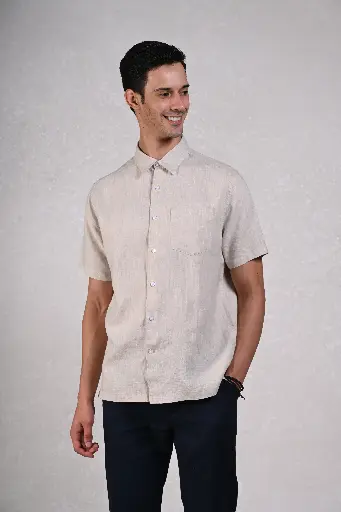 Timless Basics Pure Linen Shirt- Cuban Sand