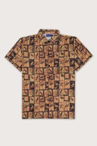 Wild n' Free
Flight of the Tropics Hawaiian Shirt- Black and Gold