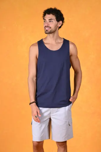 Effortless Cool Tank Tee- Pageant Blue