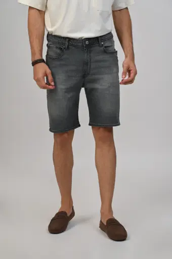 Happy Summers Denim Shorts- Denim Grey