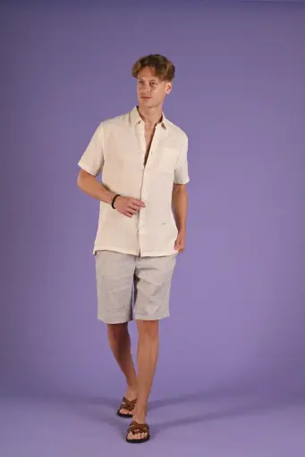 Timless Basics Pure Linen Shirt-  Birch