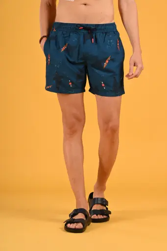 Kayak & Colossus Printed Swim Shorts