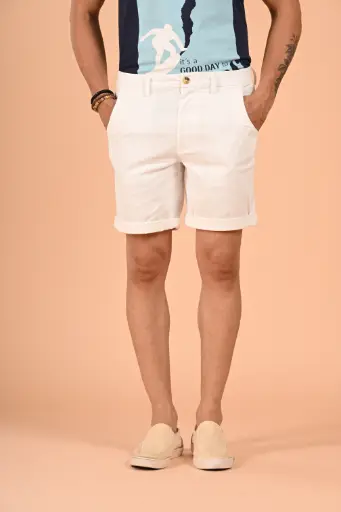 Forest Escape Basic Bermuda Shorts-  Snow White
