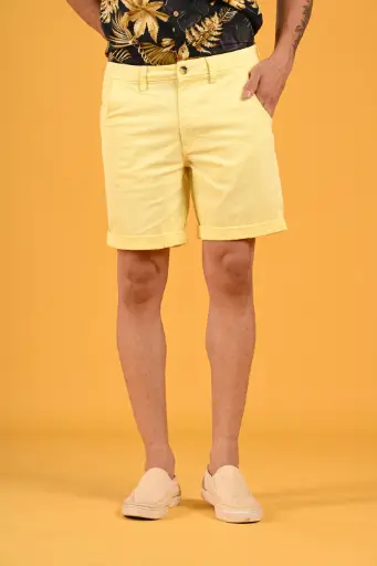 Forest Escape Basic Bermuda Shorts-  Lemonade