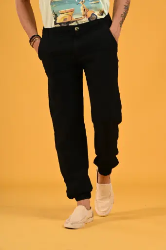 Sandy Shores Pure Linen Pant-  Black Beauty